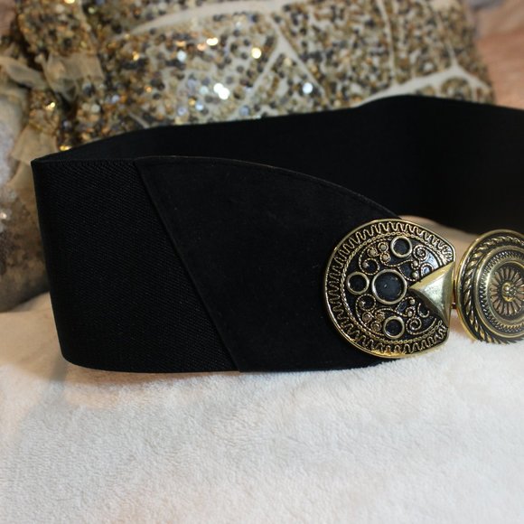 ⭐?1980\'s Coin Western Boho~Vintage~Omega~Leather~Metal~ Belt 25\